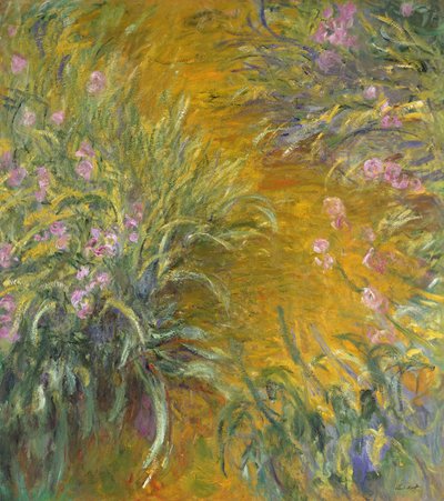 El Camino a través de los Iris, 1914-17 de Claude Monet